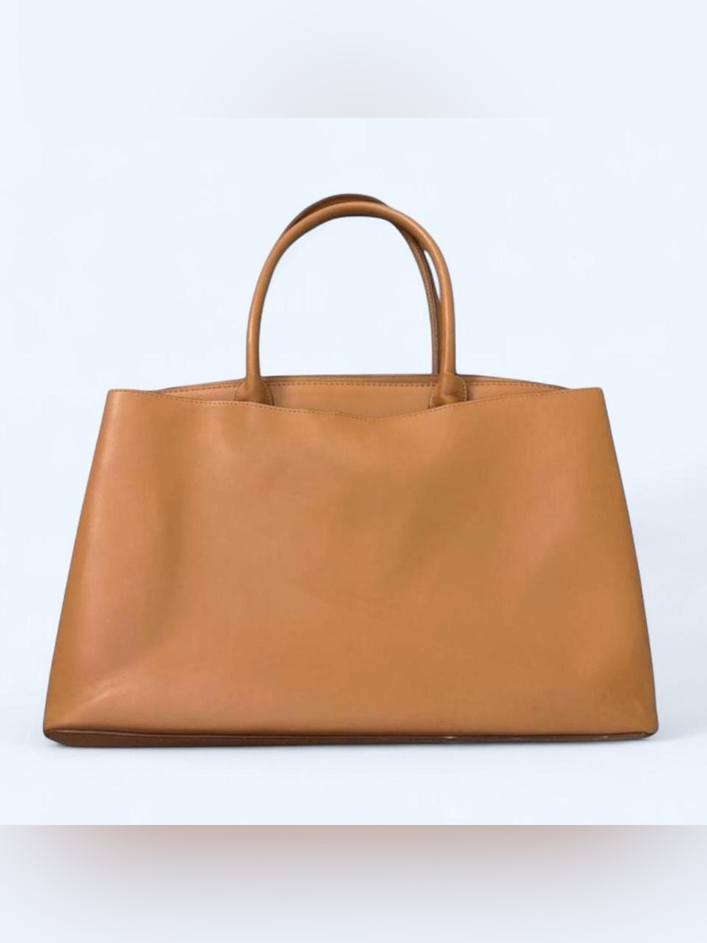 a new day Tan Leather Structured Tote